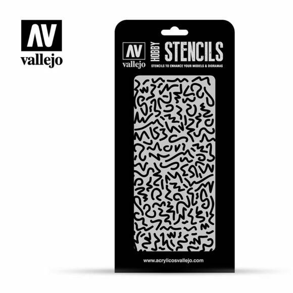 Vallejo LUFTWAFFE WWII SHINGLES CAMO (1/32) Airbrush Stencil - TISTA MINIS