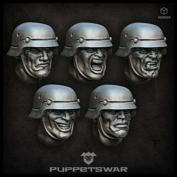 Puppets War Sturmpioniere heads New - Tistaminis