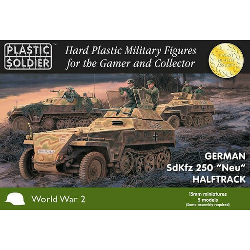 Plastic Soldier Company 15MM GERMAN SDKFZ 250 "NEU" HALFTRACK New - TISTA MINIS