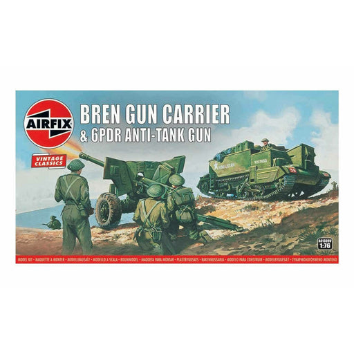 Airfix BRITISH BREN CARRIER W/6PDR GUN AIR01309 (1/76) New - TISTA MINIS