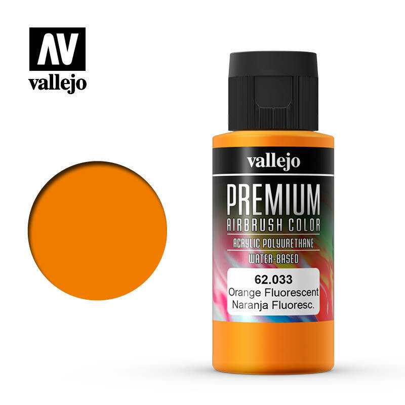 Vallejo Premium Color Paint Orange Fluo - VAL62033 - Tistaminis