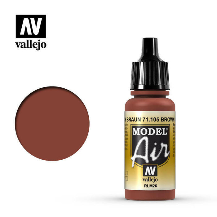 Vallejo Model Air Paint Brown 26 (71.105) - Tistaminis