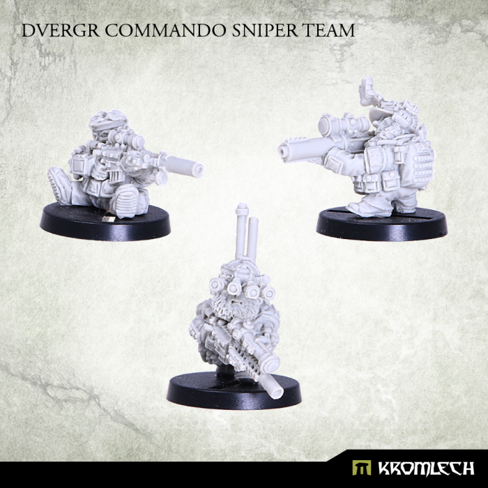 Kromlech Dvergr Commando Sniper Team New - TISTA MINIS