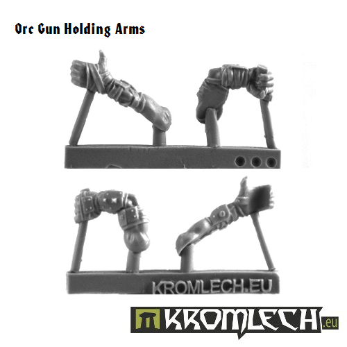 Kromlech Orc Gun Holding Arms New - TISTA MINIS