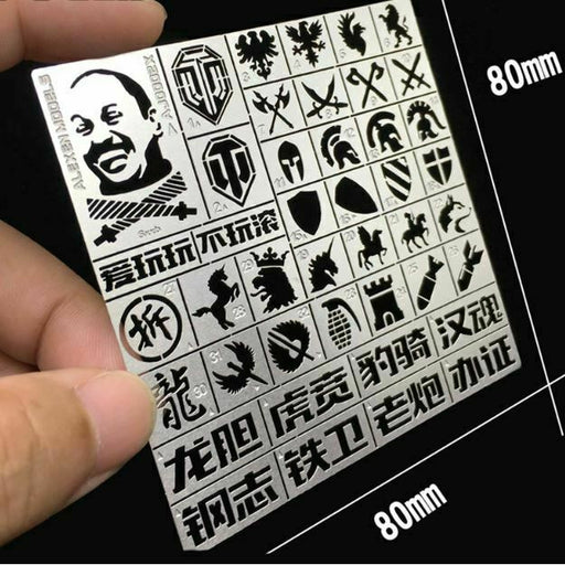 Warhammer Airbrush Reusable Steel Stencils Variety of Military Symbols | TISTAMINIS