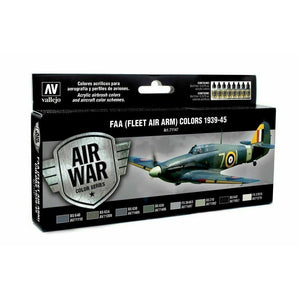 Vallejo VAL71147 RAF and FAA FLEET AIR ARM 1939-1945 Paint Set New - TISTA MINIS