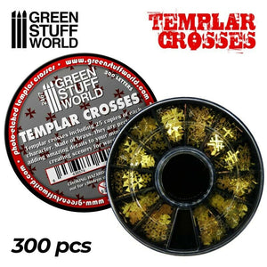 Green Stuff World Templar Cross Symbols New - TISTA MINIS