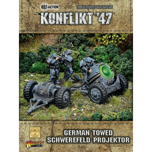 Bolt Action: Konflikt '47 - German Towed Schwerefeld Projektor New - TISTA MINIS