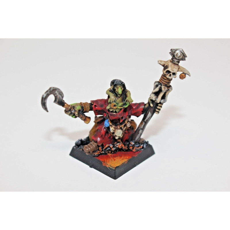Warhammer Orc And Goblins Night Goblin Shaman Metal Well Painted - JYS59 | TISTAMINIS