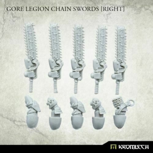 Kromlech Gore Legion Chain Swords [right] (5) New - TISTA MINIS