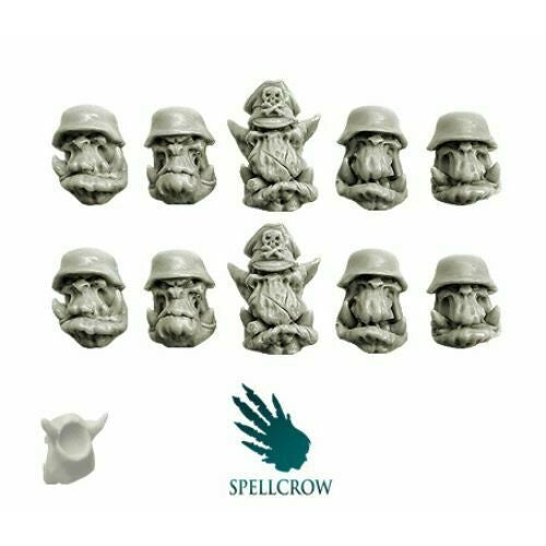 Spellcrow Orcs Blitzkrieg Heads - SPCB5102 - TISTA MINIS