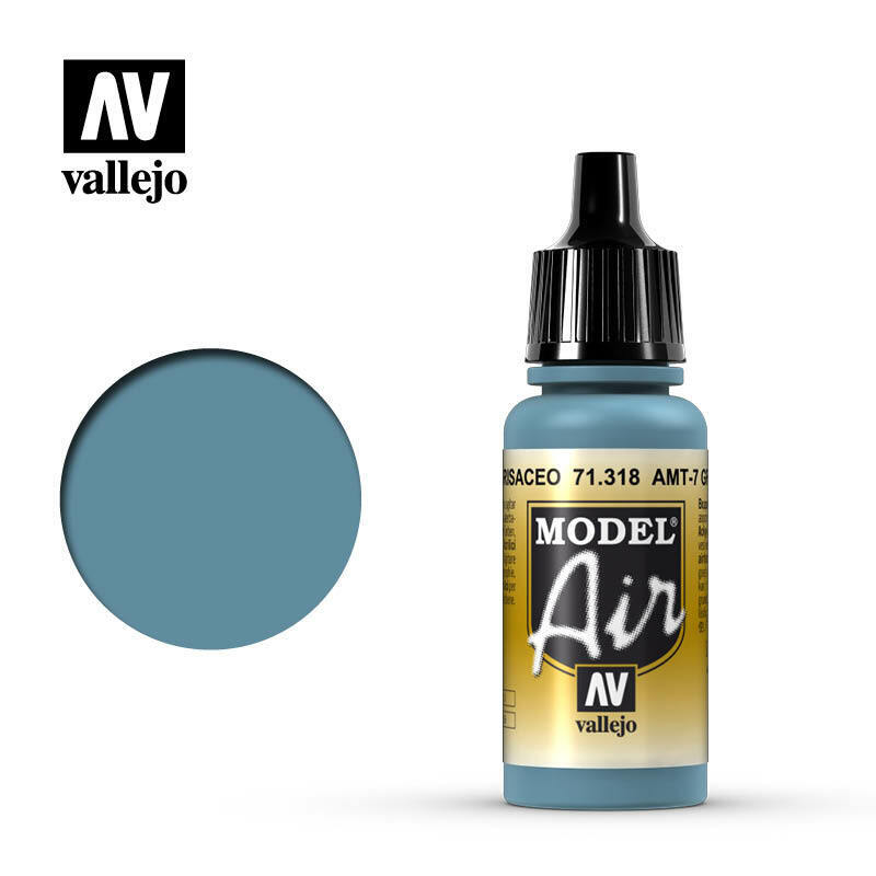 Vallejo Model Air Paint AMT-7 Greyish Blue (71.318) - Tistaminis