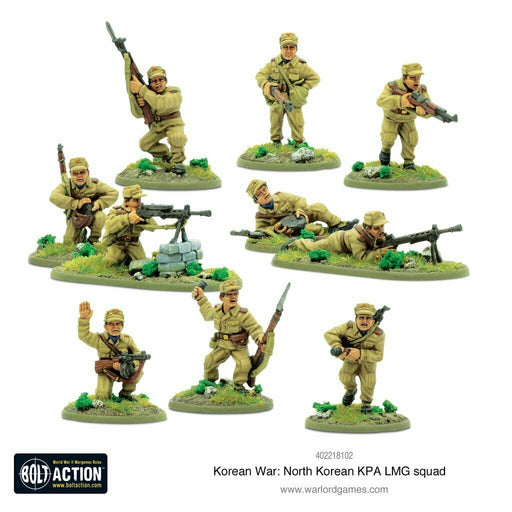 Bolt Action Korean War: North Korean KPA LMG squad New - TISTA MINIS