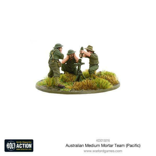 Bolt Action Australian Medium Mortar Team New - TISTA MINIS