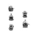 Wargames Exclusive ORK CYBORG CONVERSION BITS BIONIC HEADS H-803 (5U) New - TISTA MINIS