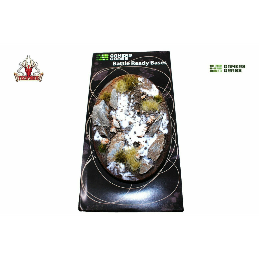 Gamers Grass Winter Bases Oval 105mm (x1) - TISTA MINIS