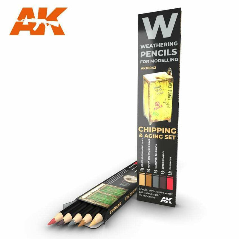 AK Interactive Watercolor Pencil Set Chipping New - TISTA MINIS