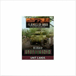 Flames of War D-Day: British Unit Cards New - TISTA MINIS