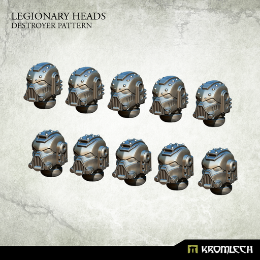 Kromlech Legionary Heads: Destroyer Pattern (10) New - TISTA MINIS