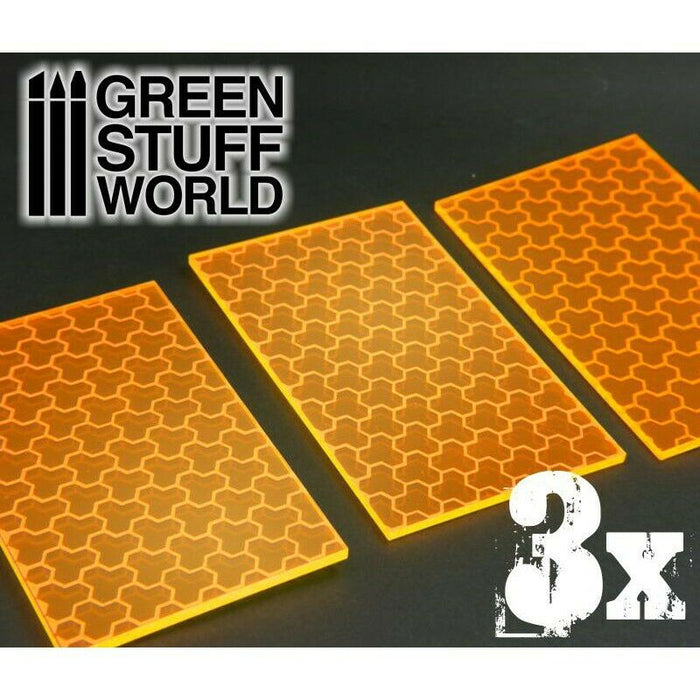 Green Stuff World 3x Big Energy Walls - Phosphorescent Orange New - TISTA MINIS