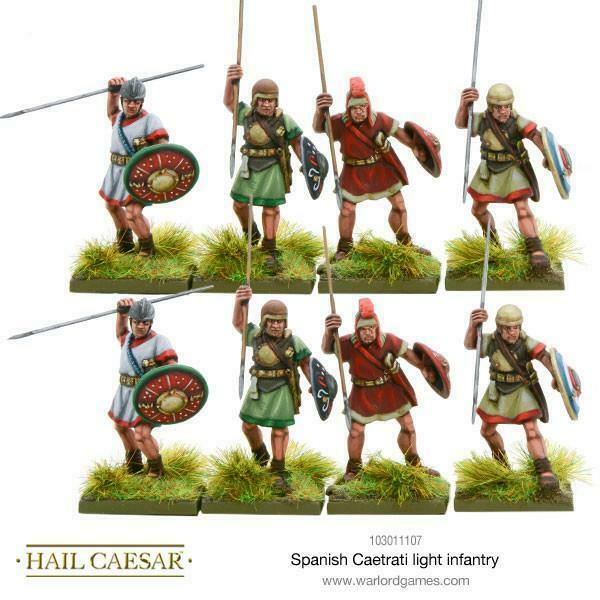 Hail Caesar Spanish Caetrati Light Infantry New - TISTA MINIS