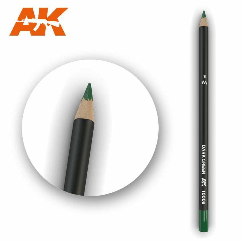 AK Interactive Watercolor Pencil Dark Green New - Tistaminis