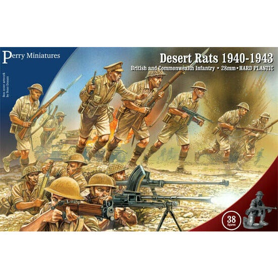 Perry Miniatures British 8th Army "Desert Rats" New - Tistaminis