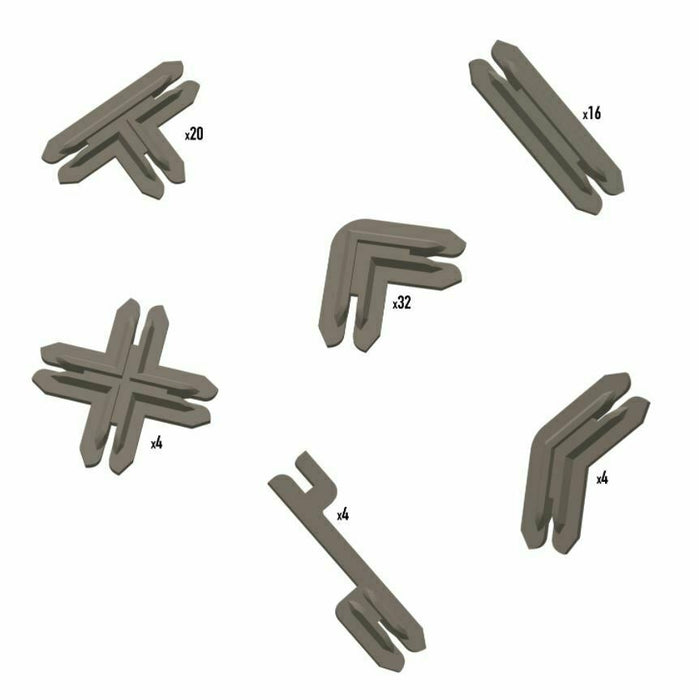 Battle Systems Terrain Plastic Terrain Clips - Brown New - TISTA MINIS