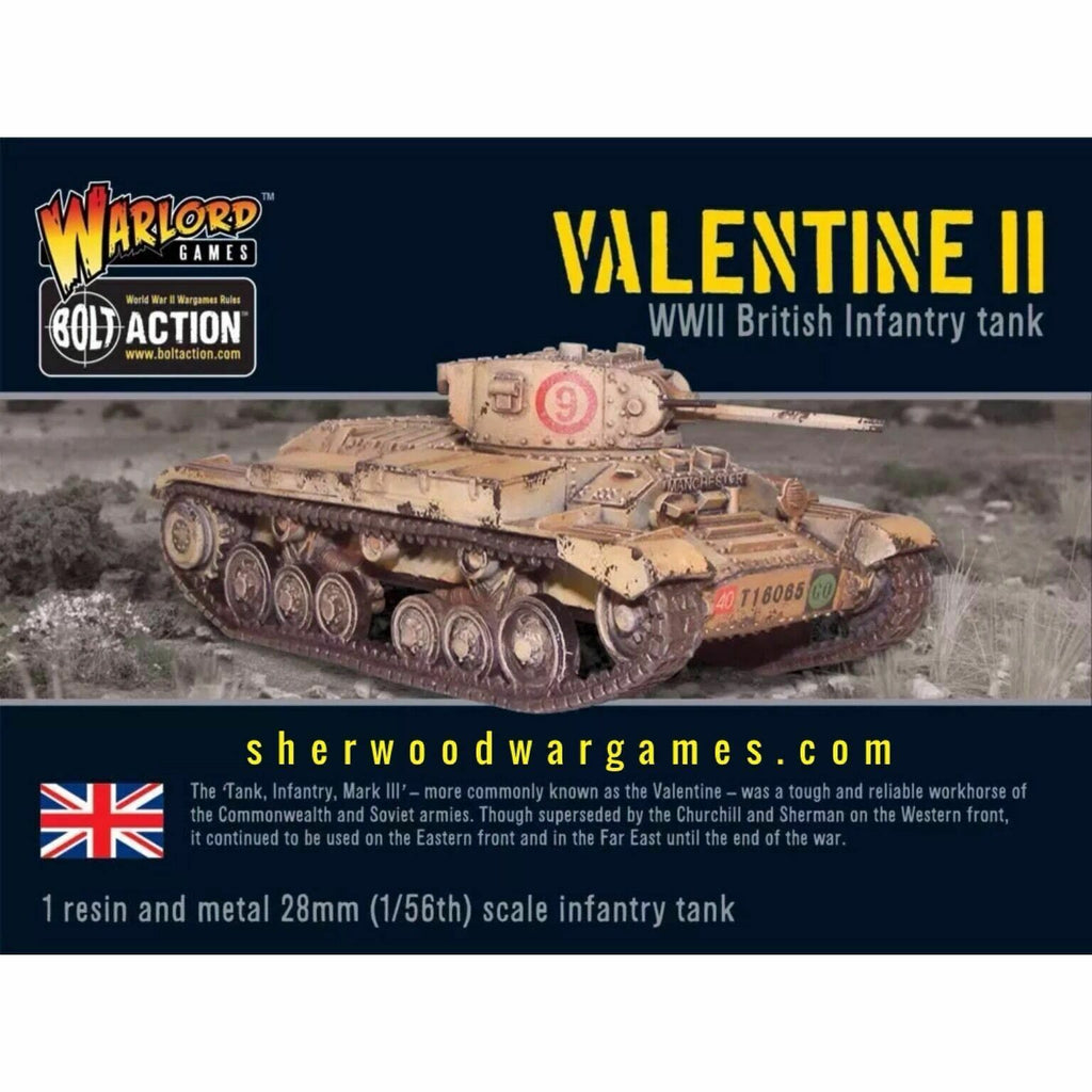 Bolt Action British Valentine II Cruiser Tank New - WGB-BI-156 - TISTA MINIS