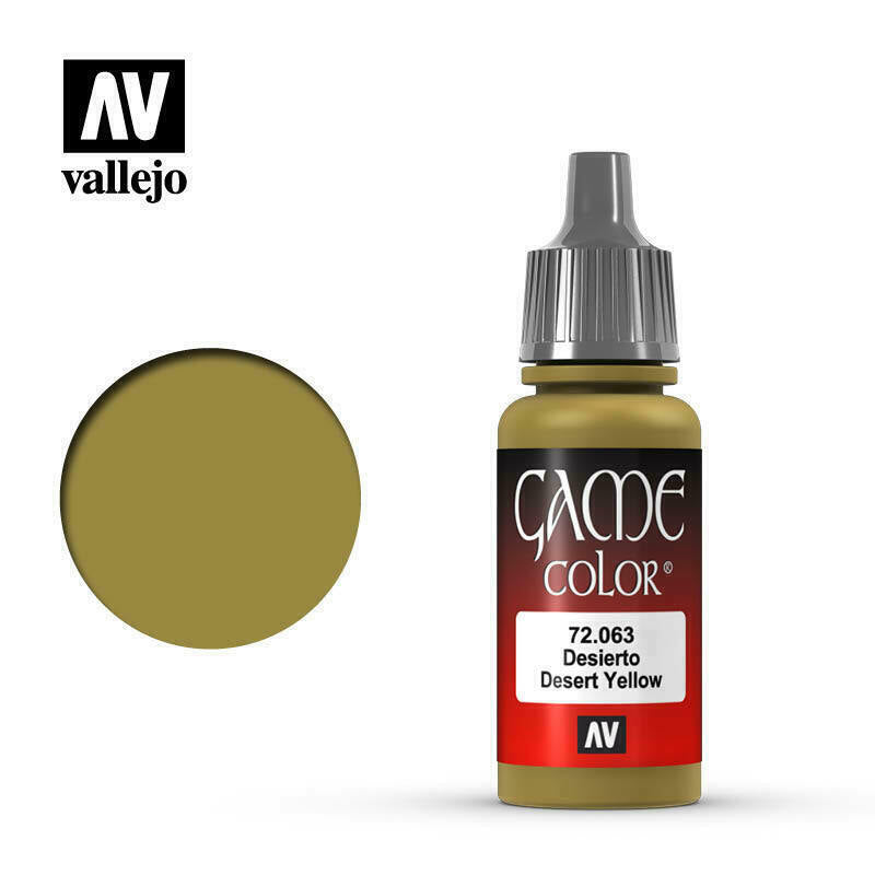 Vallejo Game Colour Paint Game Color Desert Yellow (72.063) - Tistaminis