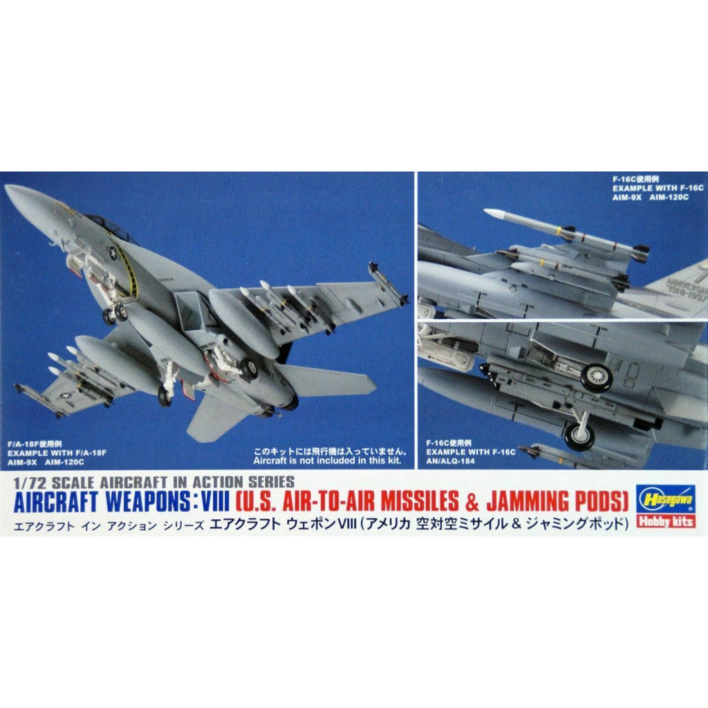 Hasegawa 1/72 Aircraft Weapons VIII New - Tistaminis