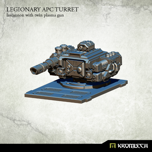 Kromlech Legionary APC Turret: Lascannon with Twin Plasma Gun - TISTA MINIS