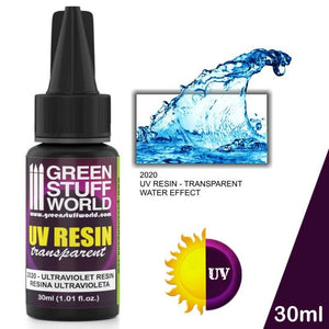 Green Stuff World Auxiliary UV Resin 30ml - Water Effect - Tistaminis