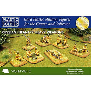 Plastic Soldier Company 28MM RUSSIAN HEAVY WEAPONS - 26 pcs New - TISTA MINIS