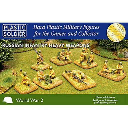 Plastic Soldier Company 28MM RUSSIAN HEAVY WEAPONS - 26 pcs New - TISTA MINIS