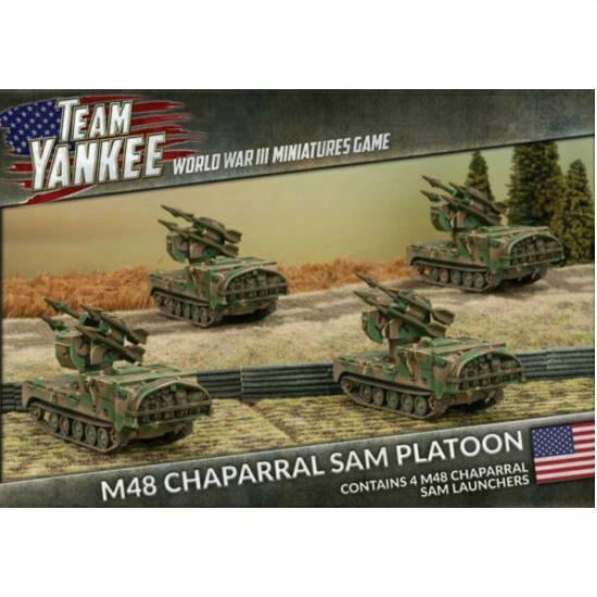 World War III: Team Yankee American M48 Chaparral SAM Platoon New - TISTA MINIS