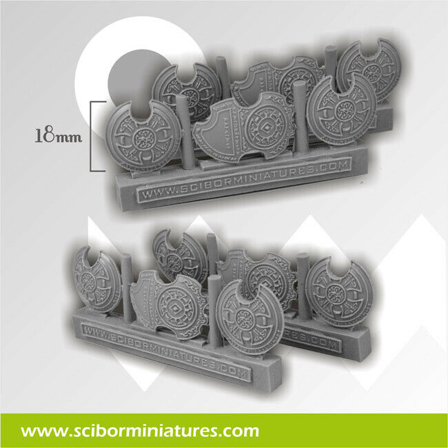 Scibor Miniatures Celtic Shields New - TISTA MINIS