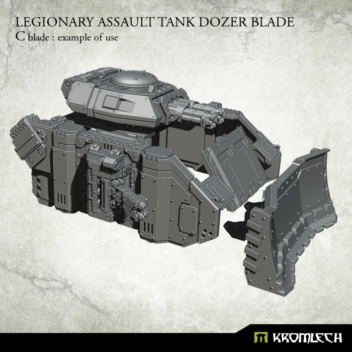 Kromlech Legionary Assault Tank Dozer Blade: C blade (1) New - TISTA MINIS