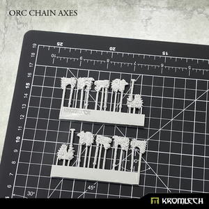 Kromlech Orc Chain Axes (10) New - TISTA MINIS