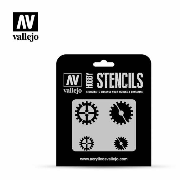 Vallejo GEAR MARKINGS Airbrush Stencil - TISTA MINIS