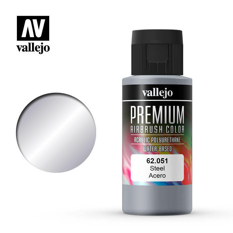 Vallejo Premium Color Paint Steel - VAL62051 - Tistaminis