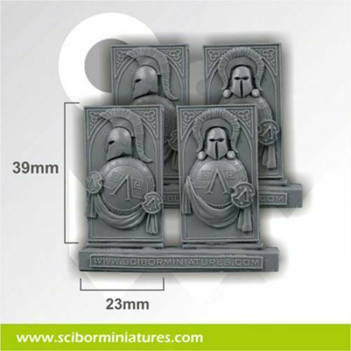 Scibor Miniatures Spartan Reliefs (4) New - TISTA MINIS