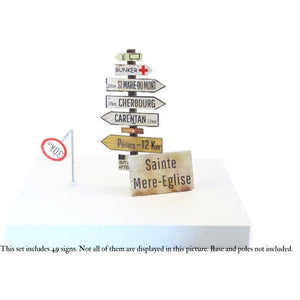 Matho 1/35 Normandy Road Signs WWII New - Tistaminis