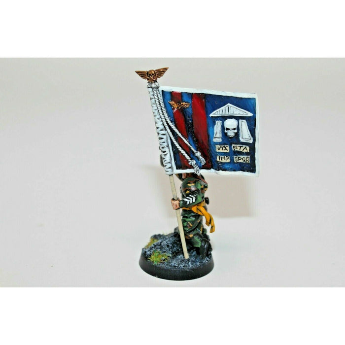 Warhammer Imperial Guard Cadian Standard Bearer Well Painted Metal - JYS11 | TISTAMINIS