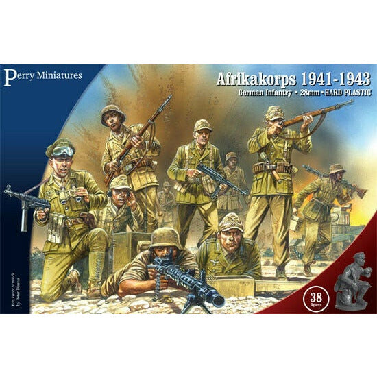 Perry Miniatures Afrika Korp German Infantry 1941-1943 New - Tistaminis