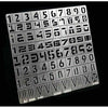 Warhammer Military Numbers Airbrush Stencil | TISTAMINIS
