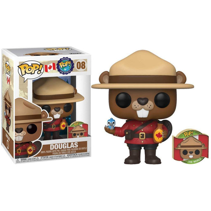 Funko POP WORLD CANADA DOUGLAS BEAVER #08 New - Tistaminis