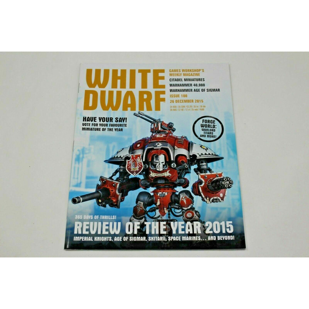 Warhammer White Dwarf Small Issue 100 December 2015 - WD2 | TISTAMINIS