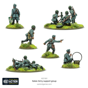 Bolt Action Italian Army Support Group New - Tistaminis