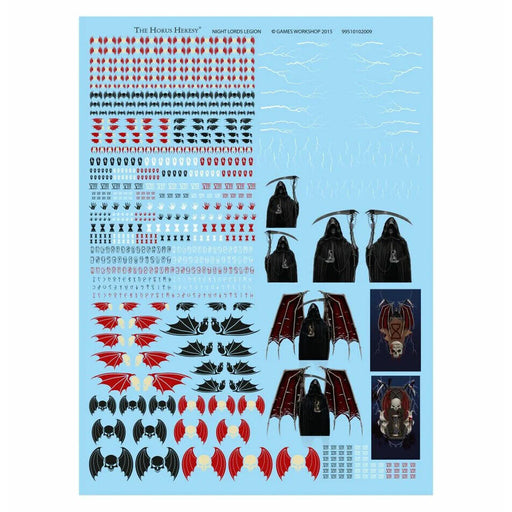 NIGHT LORDS LEGION TRANSFER SHEET New - Tistaminis